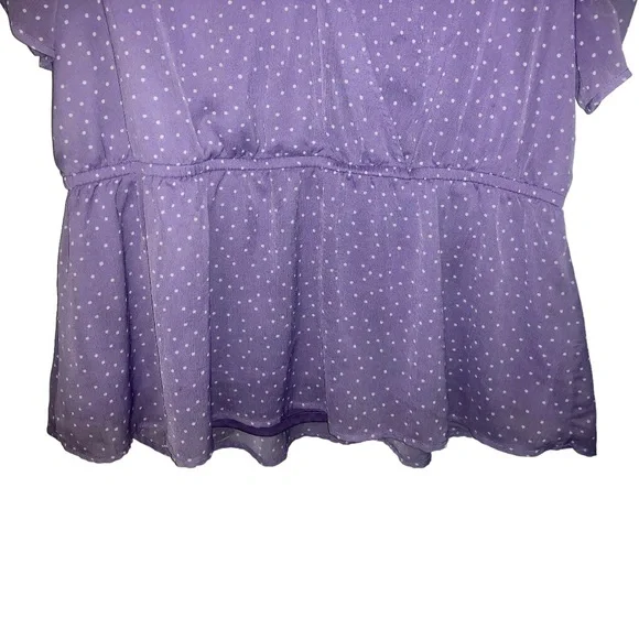 Maurices Polka•Dot Blouse 💜 - Picture 5 of 16